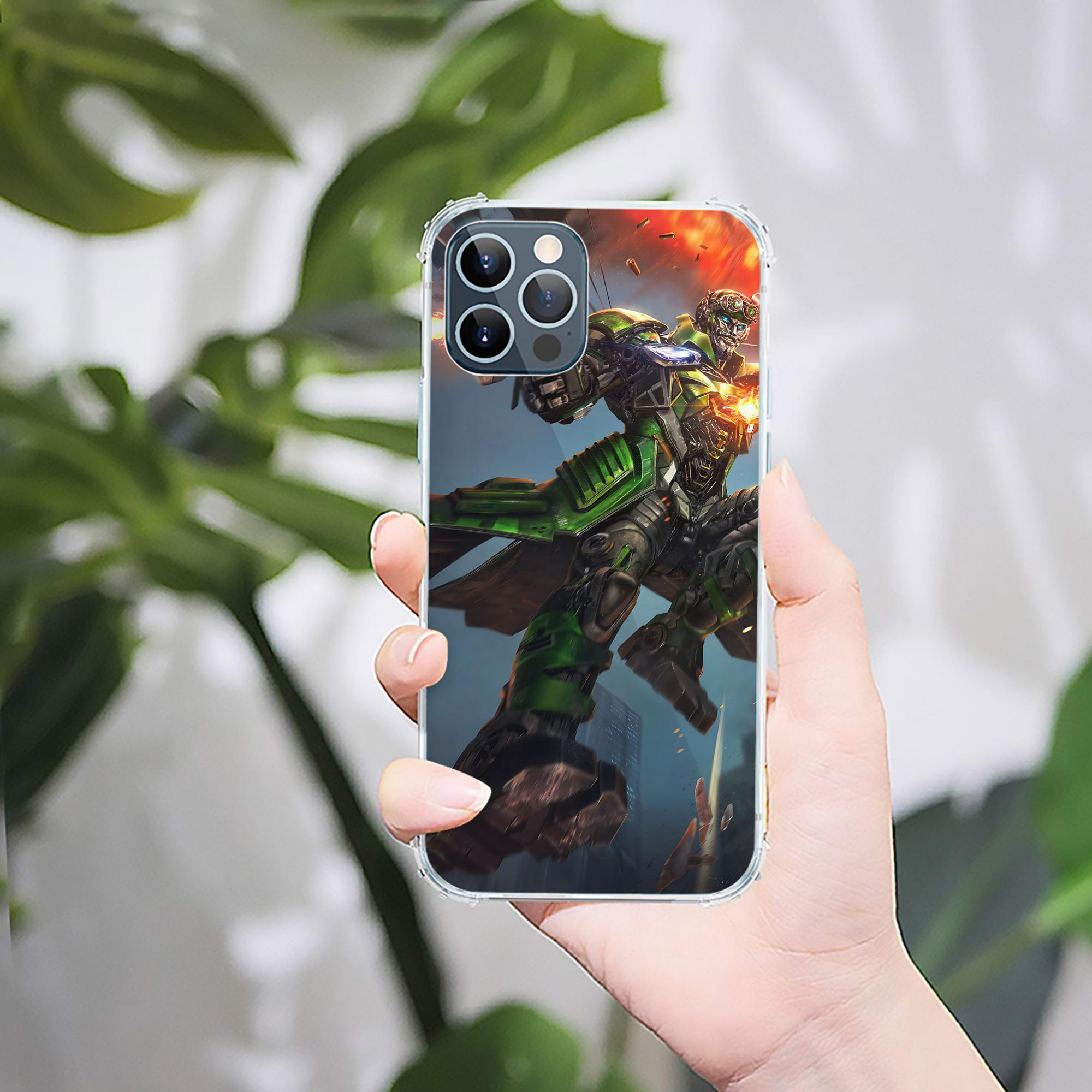 （画像用） Transformers トランスフォーマー 【iPhone 12シリーズ対応】透明スマホケース（クリアソフトケース）